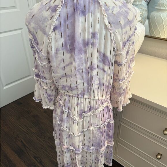 HEMANT & NANDITA Mini Purple Ruffle Dress
Size Medium-C9 - Picture 4 of 9